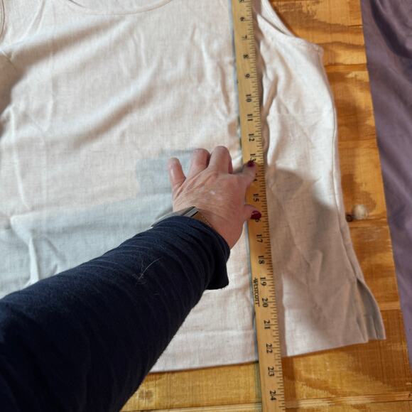 Drapers & Damons Women's Petite Medium Cream Pink Tan Gold Jacket w/Cream Tank - Picture 13 of 15